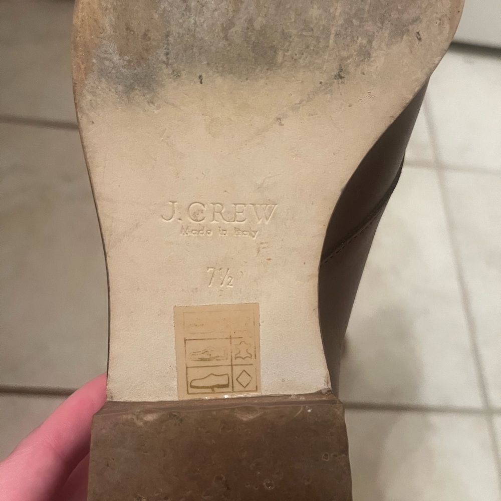J.Crew Kiltie Monk Strap Loafer – Rustic Brown Leather, Made in Italy, US 7.5 - Picture 10 of 11